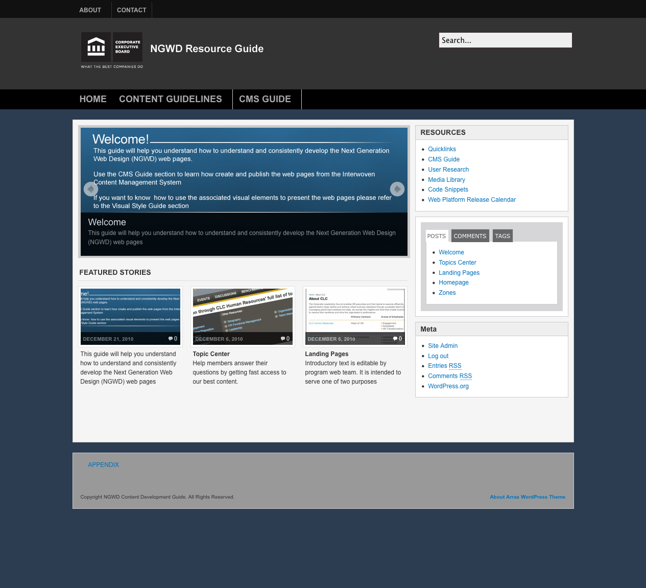 Guggenhem Investmnets Sharepoint  Intranet Demo